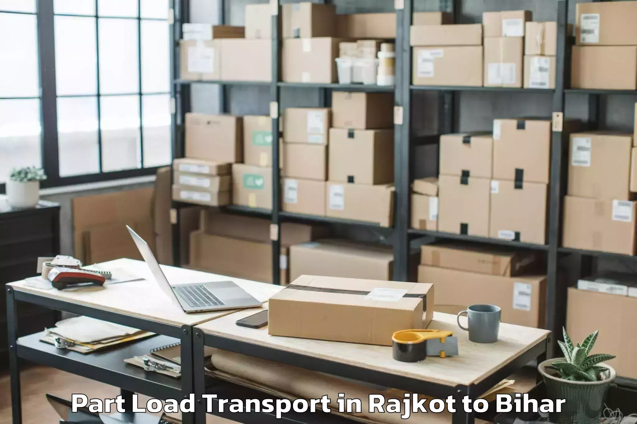 Affordable Rajkot to Kalyanpur Samastipur Part Load Transport